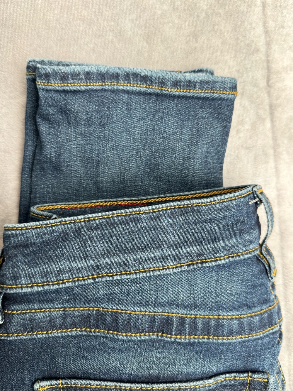 True Religion Low Rise Skinny Jeans Dark Wash Y2K Flap Pocket Women’s 29x32 - Picture 9 of 9